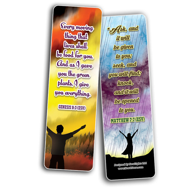 God will Provide Bible Verses Bookmarks Cards (12-Pack)