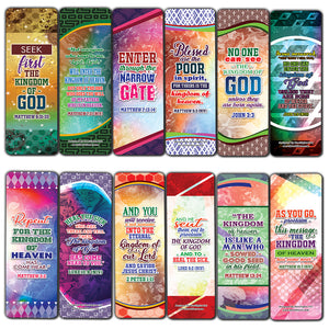 Enter to the Kingdom of God Bible Verses Bookmarks Cards