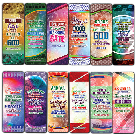 Enter to the Kingdom of God Bible Verses Bookmarks Cards