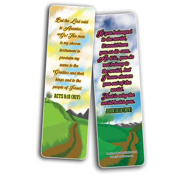 I Choose God Bible Verses Bookmarks Cards