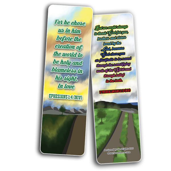 I Choose God Bible Verses Bookmarks Cards