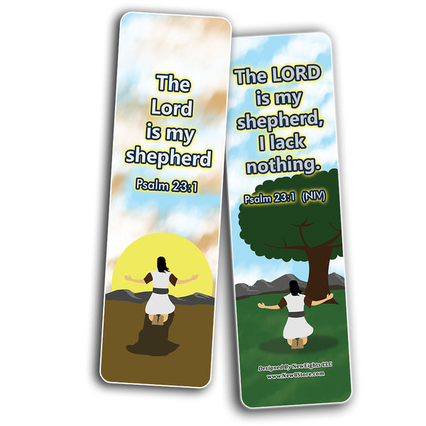 David and Goliath Religious Bible Bookmarks Cards