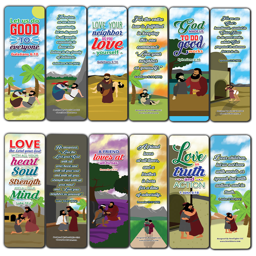 The Good Samaritan Christian Bookmarks Cards