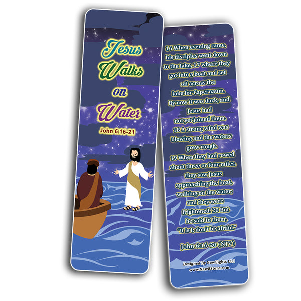 Miracles of Jesus Bible Bookmarks Cards