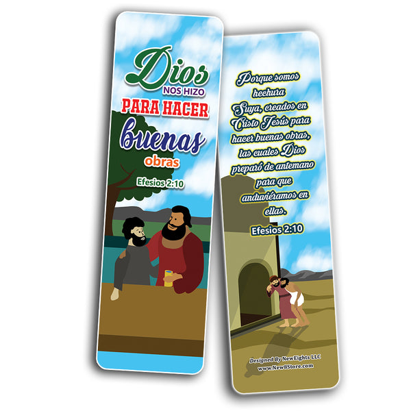 Spanish The Good Samaritan Christian Bookmarks Cards