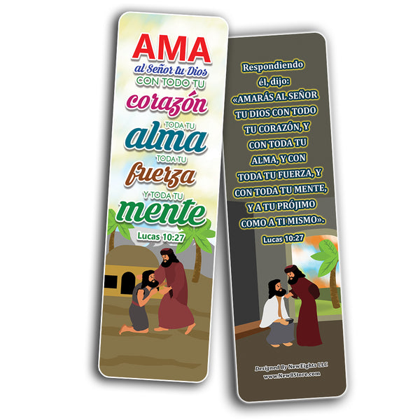 Spanish The Good Samaritan Christian Bookmarks Cards