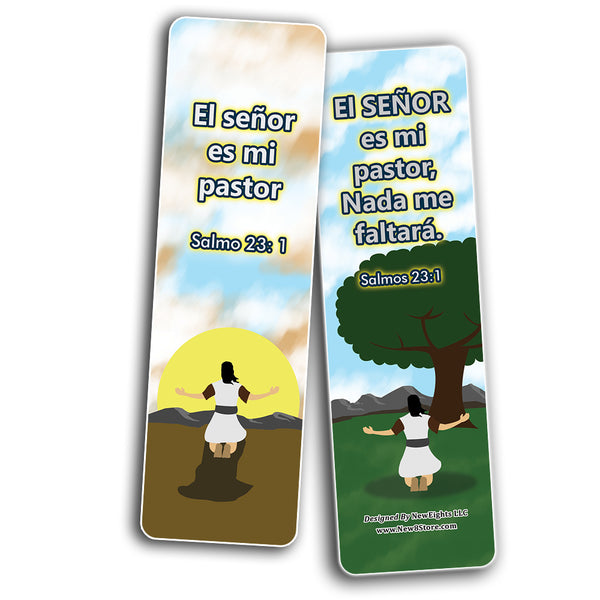 Spanish David and Goliath Religious Bible Bookmarks Cards