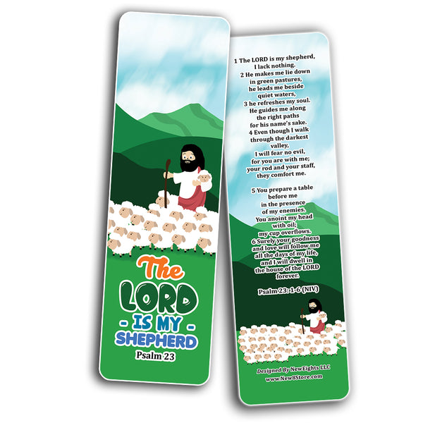 Psalm 23 The Lord is My Shepherd Bookmarks (12-Pack)