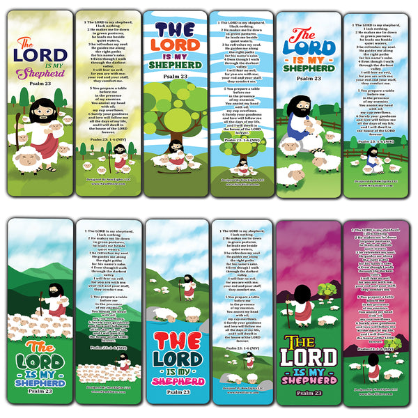 Psalm 23 The Lord is My Shepherd Bookmarks (12-Pack)