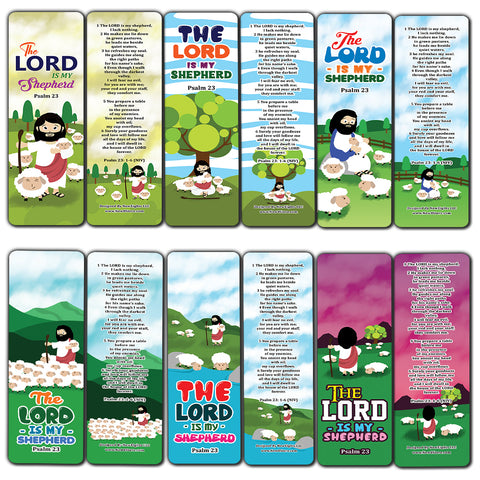 Psalm 23 The Lord is My Shepherd Bookmarks (12-Pack)