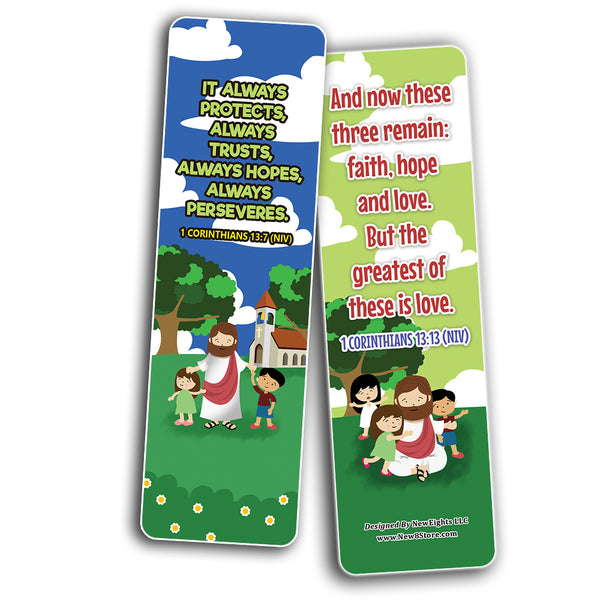 Jesus Loves Me, This I Know Bookmarks (30-Pack) - Stocking Stuffers for Boys Girls - Children Ministry Bible Study Church Supplies Teacher Classroom Incentives Gift