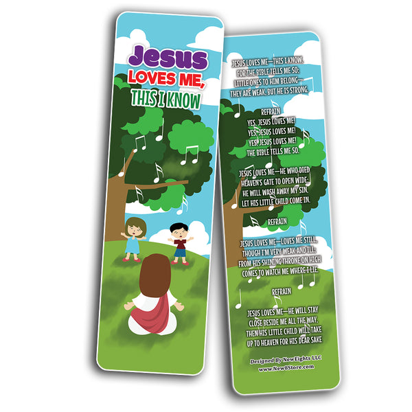 Jesus Loves Me, This I Know Bookmarks (12-Pack)