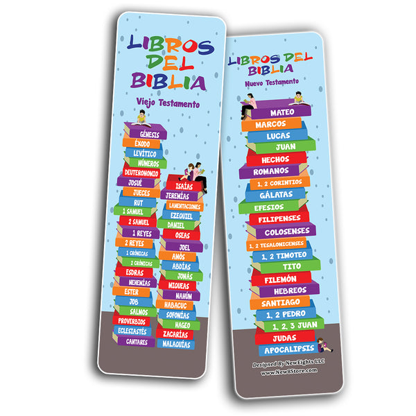 Spanish Books Of The Bible Bookmarks for Kids