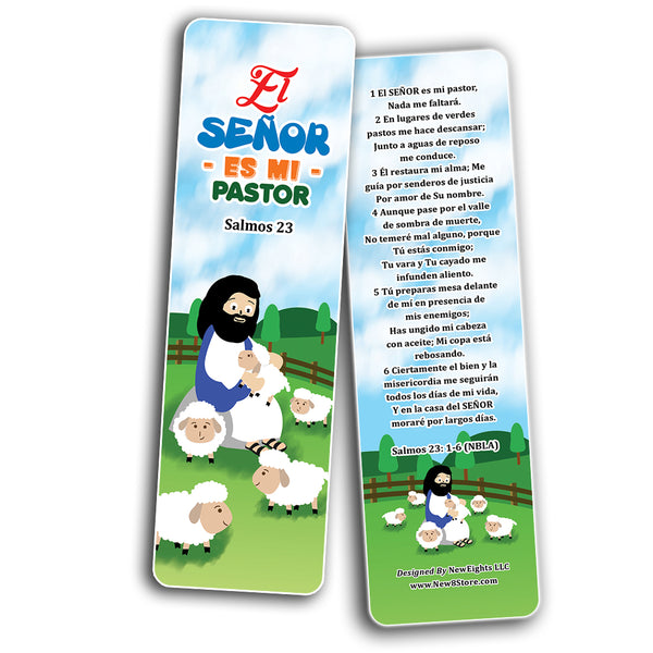 Spanish Psalm 23 The Lord is My Shepherd Bookmarks (12-Pack)