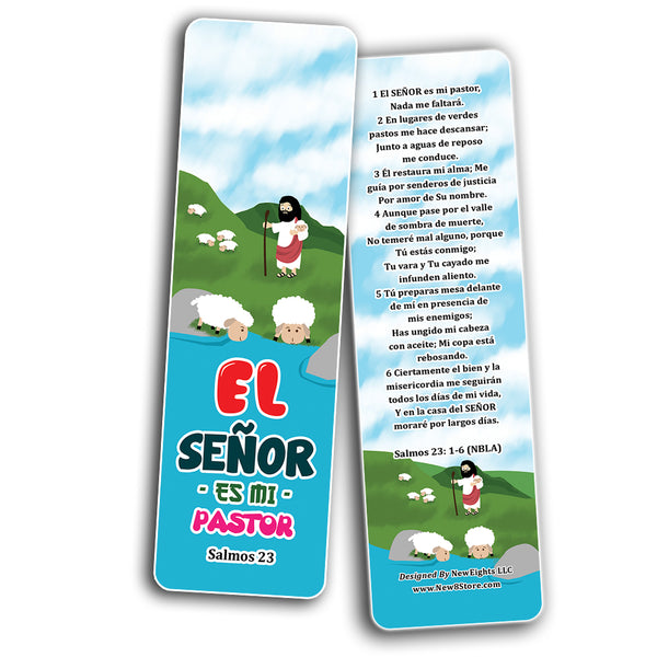 Spanish Psalm 23 The Lord is My Shepherd Bookmarks (12-Pack)