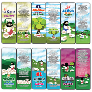 Spanish Psalm 23 The Lord is My Shepherd Bookmarks (12-Pack)