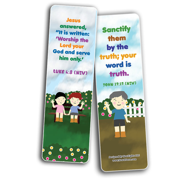 Christian Affirmations Bible Verses for Kids Cards