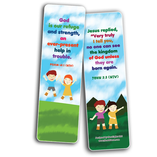 Christian Affirmations Bible Verses for Kids Cards