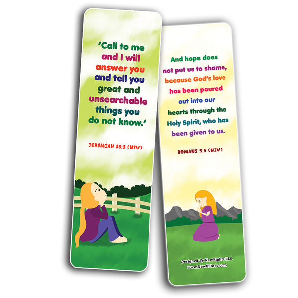 Christian Affirmations Bible Verses for Kids Cards