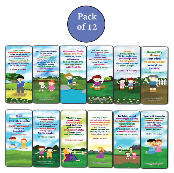 Christian Affirmations Bible Verses for Kids Cards