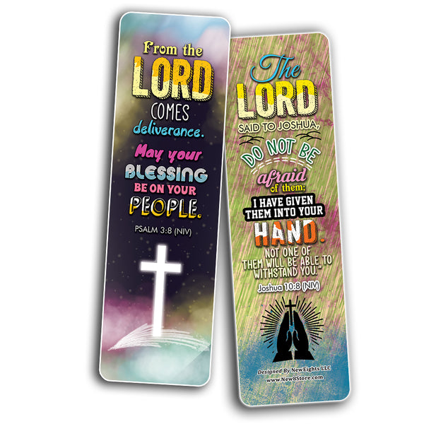 Victory in Christ Bookmarks (60-Pack) - Church Memory Verse Sunday School Rewards - Christian Stocking Stuffers Birthday Party Favors Assorted Bulk Pack