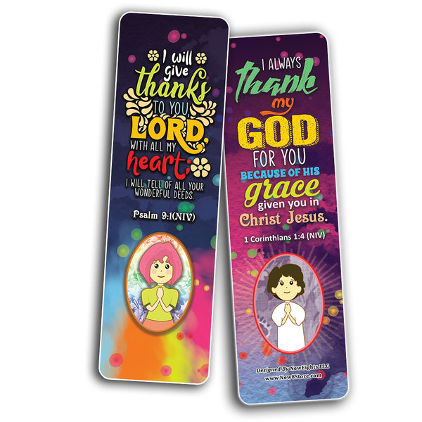 Thank You Lord Bible Verse Bookmarks