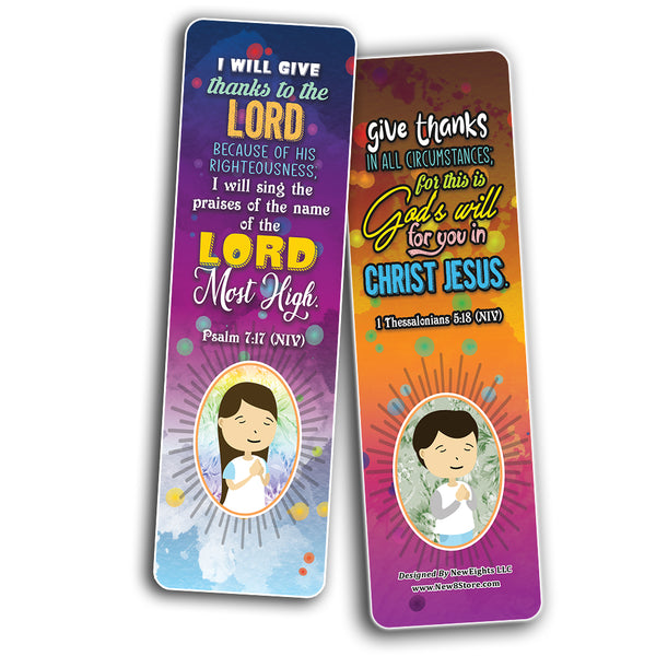 Thank You Lord Bible Verse Bookmarks