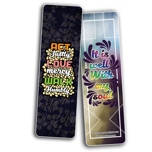 Inspirational Encouragement Bible Verses Bookmarks Series 1