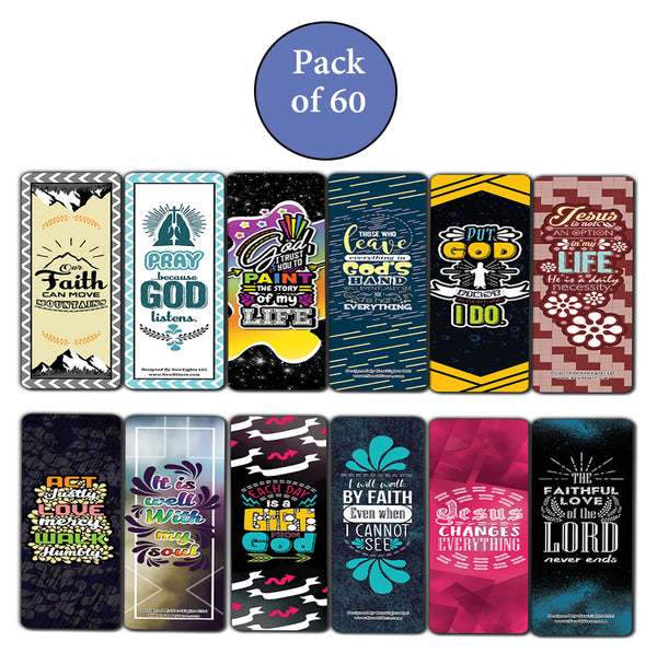 Inspirational Encouragement Bible Verses Bookmarks Series 1