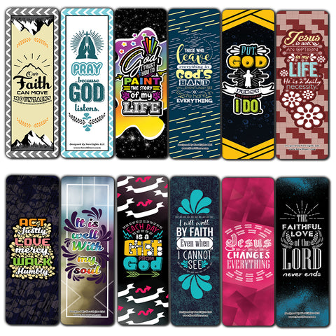 Inspirational Encouragement Bible Verses Bookmarks Series 1