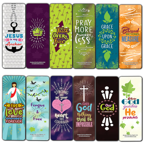 Inspirational Encouragement Christian Quotes Bookmarks Series 2