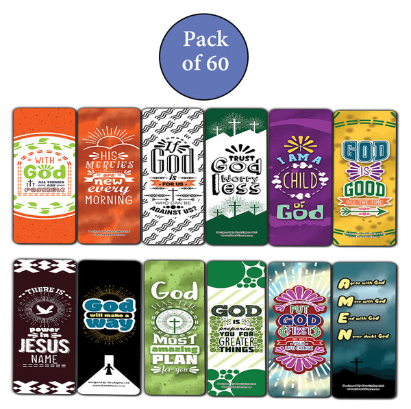 Inspirational Encouragement Christian Quotes Bookmarks Series 3