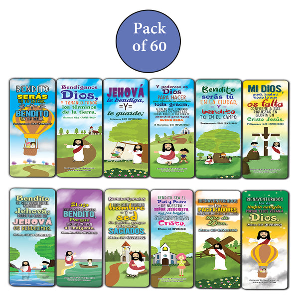 Spanish God's Blessing Christian Living Bookmarks (60-Pack)