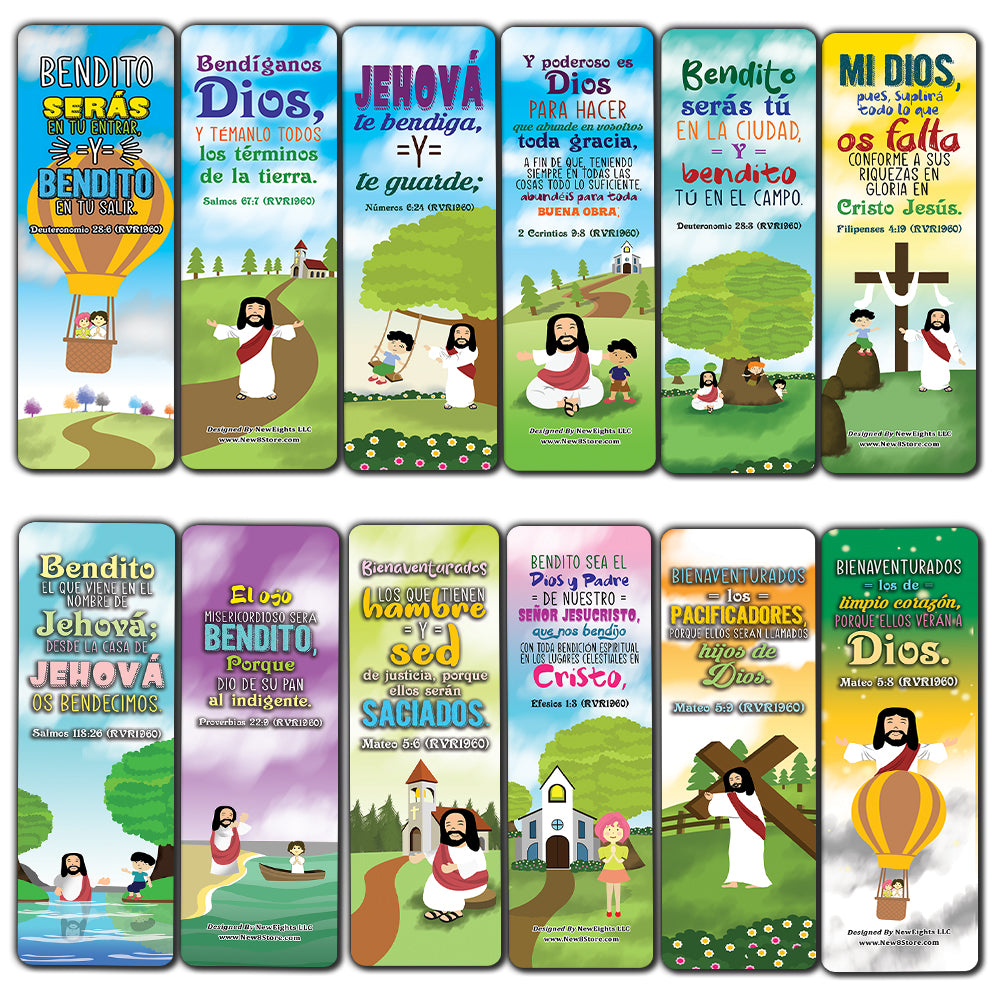 Spanish God's Blessing Christian Living Bookmarks (12-Pack)