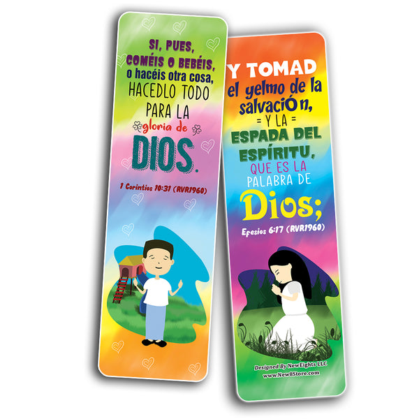 Spanish Positive Bible Verses Bookmarks (60-Pack)
