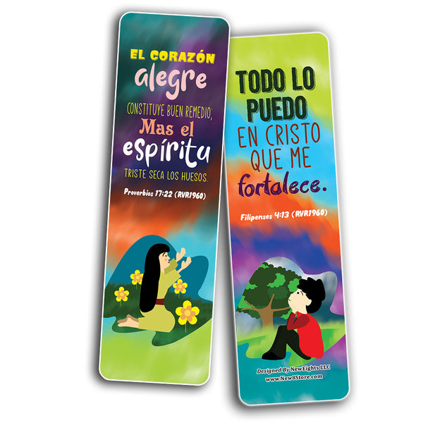 Spanish Positive Bible Verses Bookmarks (60-Pack)