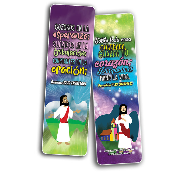 Spanish Positive Bible Verses Bookmarks (60-Pack)