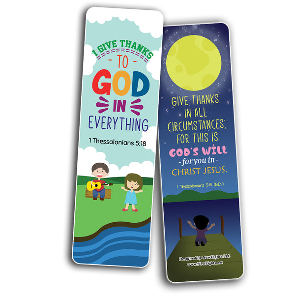 Biblical Affirmations Bookmarks Cards for Kids Series 1 (60-Pack) - Church Memory Verse Sunday School Rewards - Christian Stocking Stuffers Birthday Party Favors Assorted Bulk Pack