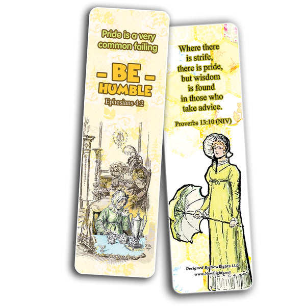 Bible Scriptures NIV Bookmarks - Pride and Prejudice (60-Pack)
