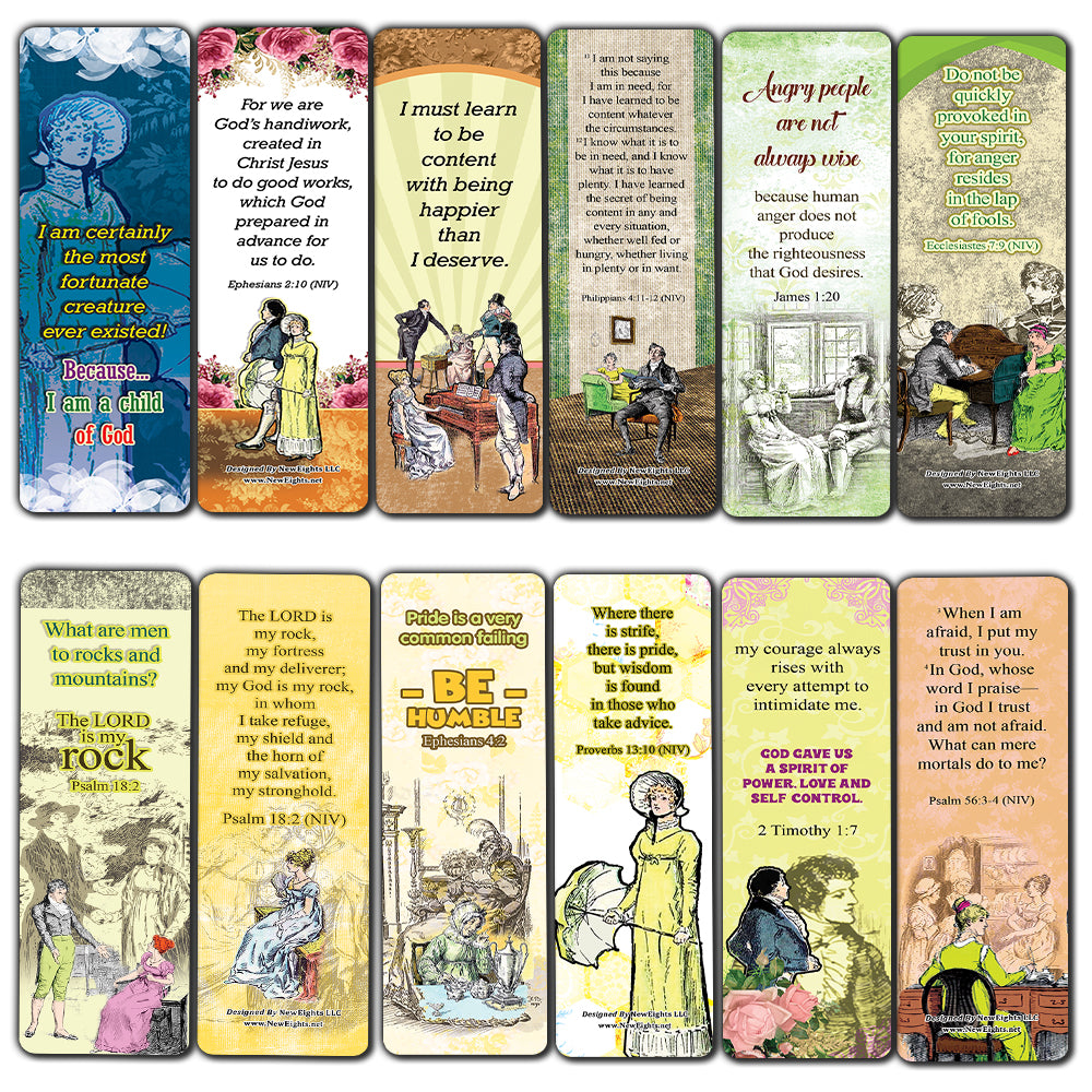Bible Scriptures NIV Bookmarks - Pride and Prejudice (60-Pack)