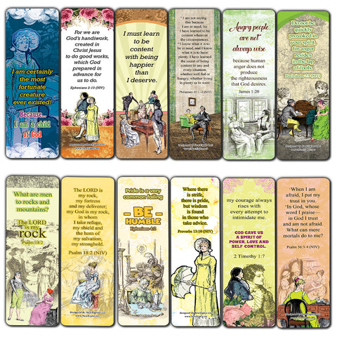 Bible Scriptures NIV Bookmarks - Pride and Prejudice (60-Pack)