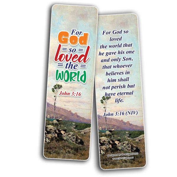 Christian Scriptures Bookmarks - Paintings Art (60-Pack)