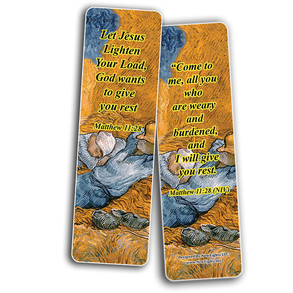Christian Scriptures Bookmarks - Paintings Art (60-Pack)