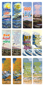 Christian Scriptures Bookmarks - Paintings Art (12-Pack)
