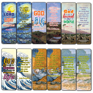 Christian Scriptures Bookmarks - Paintings Art (60-Pack)
