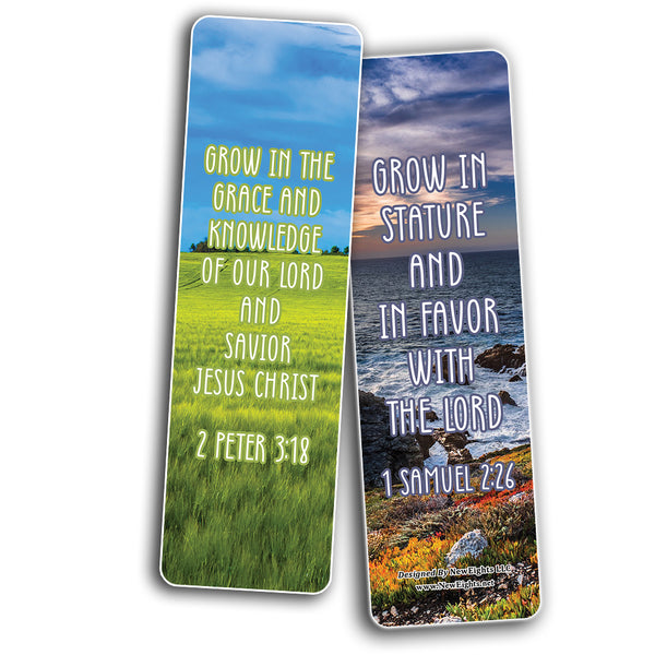 Christian Maturity Growth Encouraging Bible Verses Bookmarks (30-Pack)