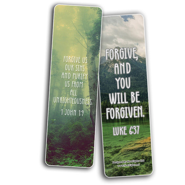 God's Forgiveness Bible Verse Bookmarks (30-Pack)