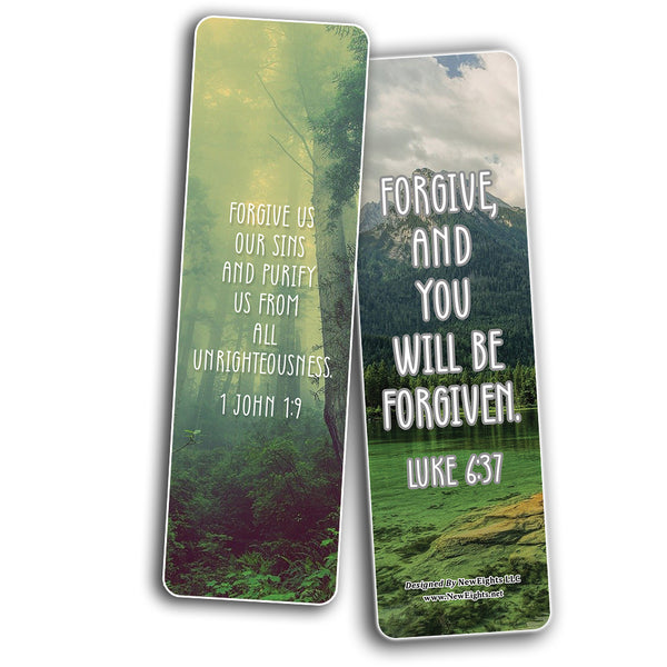 God's Forgiveness Bible Verse Bookmarks (12-Pack)