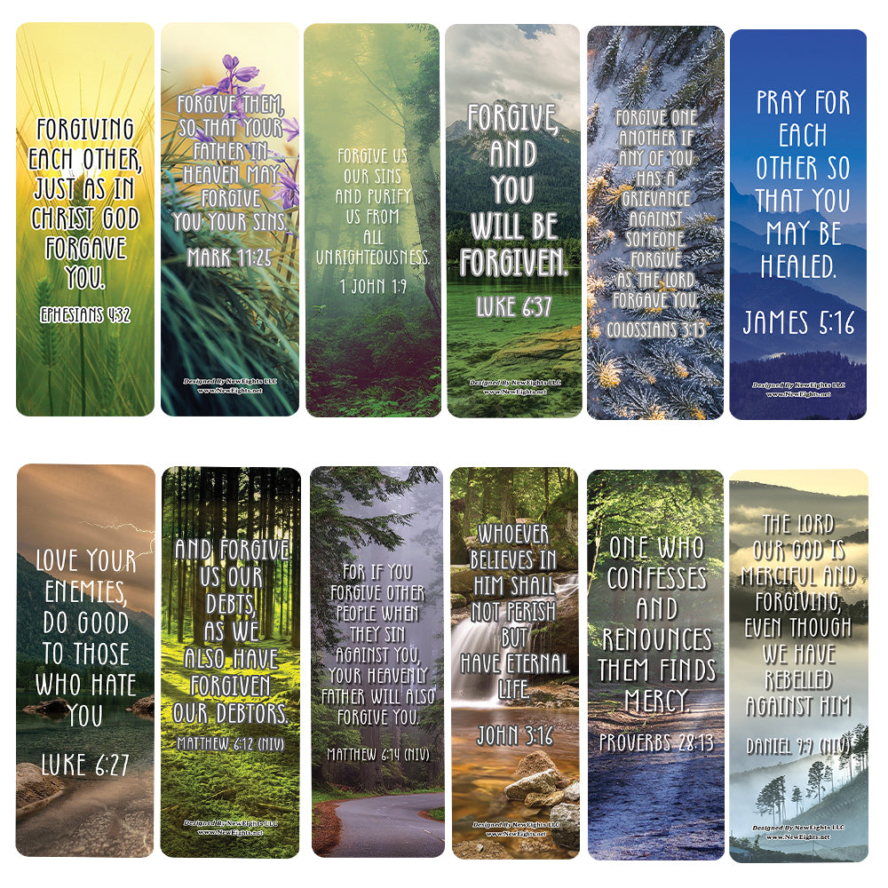 God's Forgiveness Bible Verse Bookmarks (30-Pack)
