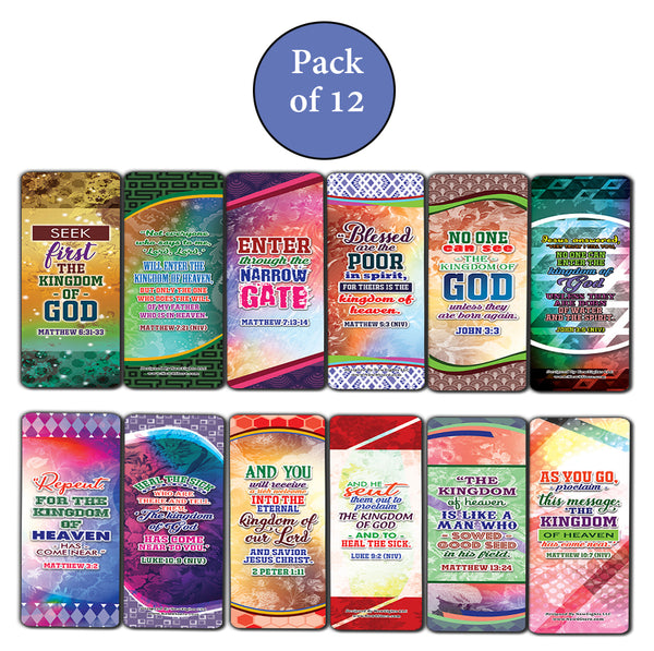 Enter to the Kingdom of God Bible Verses Bookmarks Cards